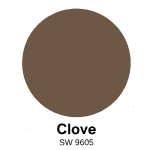 clove, sw paint color swatch
